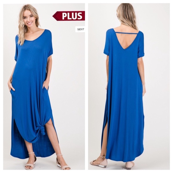 Dresses & Skirts - 1 LEFT! Plus Oversized T-Shirt Maxi Dress, XL